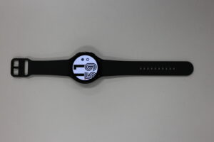 A wrist watch with digital time