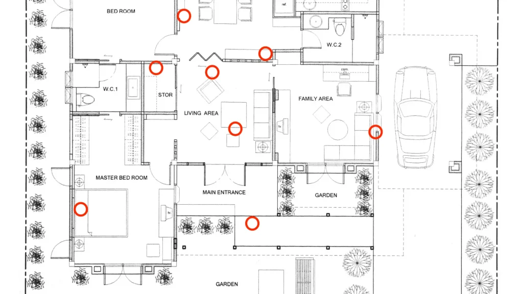 an architecturally drafted house plan